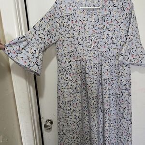 Orange Creek Floral Print Dress - Multicolor